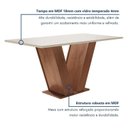 Ver imagem 4 de Conjunto Sala de Jantar Mesa Tampo de Vidro 4 Cadeiras Espanha Yescasa