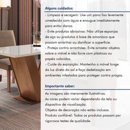 Conjunto Sala de Jantar Mesa Tampo de Vidro 4 Cadeiras Espanha Yescasa - 13