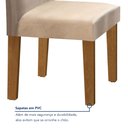 Ver imagem 7 de Conjunto Sala de Jantar Mesa Tampo de Vidro 4 Cadeiras Espanha Yescasa