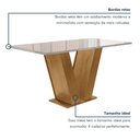 Ver imagem 5 de Conjunto Sala de Jantar Mesa Tampo de Vidro 4 Cadeiras Espanha Yescasa