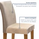 Ver imagem 6 de Conjunto Sala de Jantar Mesa Tampo de Vidro 4 Cadeiras Espanha Yescasa