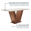 Ver imagem 4 de Conjunto Sala de Jantar Mesa Tampo de Vidro 4 Cadeiras Espanha Yescasa