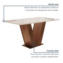Ver imagem 6 de Conjunto Sala de Jantar Mesa Tampo de Vidro 4 Cadeiras Espanha Yescasa