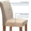 Ver imagem 7 de Conjunto Sala de Jantar Mesa Tampo de Vidro 4 Cadeiras Espanha Yescasa