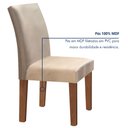 Ver imagem 5 de Conjunto Sala de Jantar Mesa Tampo de Vidro 4 Cadeiras Espanha Yescasa