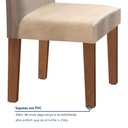 Ver imagem 7 de Conjunto Sala de Jantar Mesa Tampo de Vidro 4 Cadeiras Espanha Yescasa