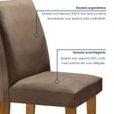 Ver mais imagens de Conjunto Sala de Jantar Mesa Tampo MDF 6 Cadeiras Espanha Yescasa