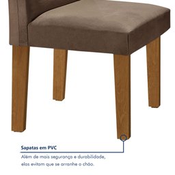 Conjunto Sala de Jantar Mesa Tampo Mdf 6 Cadeiras Espanha Yescasa - 7 Conjunto Sala de Jantar Mesa Tampo Mdf 6 Cadeiras Espanha Yescasa - 7