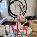 Ver imagem 2 de Estatueta Arte Moderna Mulher Yoga 25cm