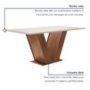 Ver imagem 5 de Conjunto Sala de Jantar Mesa Tampo MDF 6 Cadeiras Espanha Yescasa