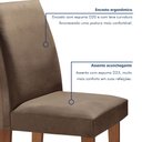 Ver imagem 6 de Conjunto Sala de Jantar Mesa Tampo MDF 6 Cadeiras Espanha Yescasa