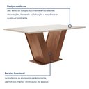 Ver imagem 3 de Conjunto Sala de Jantar Mesa Tampo MDF 6 Cadeiras Espanha Yescasa