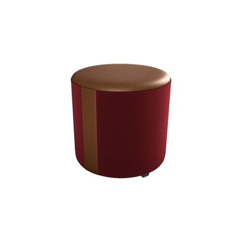 Puff Decorativo Copenhage Veludo Vinho L-482+e-432