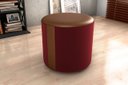 Ver imagem 2 de Puff Decorativo Copenhage Veludo Vinho L-482+e-432