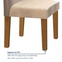 Ver mais imagens de Conjunto Sala de Jantar Mesa Tampo Mdf 6 Cadeiras Espanha Yescasa