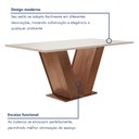 Ver imagem 3 de Conjunto Sala de Jantar Mesa Tampo Mdf 6 Cadeiras Espanha Yescasa