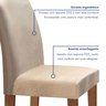 Conjunto Sala de Jantar Mesa Tampo Mdf 6 Cadeiras Espanha Yescasa - 6