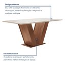 Ver imagem 4 de Conjunto Sala de Jantar Mesa Tampo MDF 6 Cadeiras Espanha Yescasa