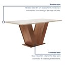 Ver imagem 5 de Conjunto Sala de Jantar Mesa Tampo MDF 6 Cadeiras Espanha Yescasa