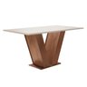 Conjunto Sala de Jantar Mesa Tampo Mdf 6 Cadeiras Espanha Yescasa - 11