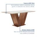 Ver imagem 2 de Conjunto Sala de Jantar Mesa Tampo Mdf 6 Cadeiras Espanha Yescasa