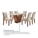 Ver imagem 7 de Conjunto Mesa de Jantar Tampo MDF 6 Cadeiras Espanha Yescasa