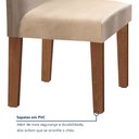Ver mais imagens de Conjunto Sala de Jantar Mesa Tampo MDF 6 Cadeiras Espanha Yescasa
