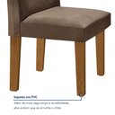 Ver imagem 7 de Conjunto Sala de Jantar Mesa Tampo MDF 4 Cadeiras Espanha Espresso Móveis