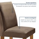 Ver imagem 7 de Conjunto Sala de Jantar Mesa Tampo MDF 4 Cadeiras Espanha Espresso Móveis
