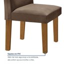 Ver mais imagens de Conjunto Sala de Jantar Mesa Tampo MDF 4 Cadeiras Espanha Espresso Móveis