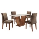 Ver imagem 2 de Mesa de Jantar com 4 Cadeiras Tampo MDF Espanha Yescasa