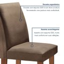 Ver mais imagens de Mesa de Jantar com 4 Cadeiras Tampo MDF Espanha Yescasa