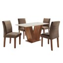 Ver imagem 3 de Mesa de Jantar com 4 Cadeiras Tampo MDF Espanha Yescasa