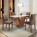 Ver imagem 1 de Mesa de Jantar com 4 Cadeiras Tampo Mdf Espanha Yescasa