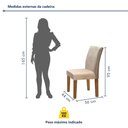 Ver imagem 4 de Conjunto Sala de Jantar Mesa Tampo MDF 4 Cadeiras Espanha Yescasa