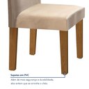 Ver mais imagens de Conjunto Sala de Jantar Mesa Tampo Mdf 4 Cadeiras Espanha Yescasa
