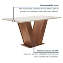 Ver mais imagens de Conjunto Mesa de Jantar 4 Cadeiras Tampo MDF Espanha Yescasa Chocolate Off White