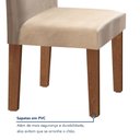 Ver mais imagens de Conjunto Sala de Jantar Mesa Tampo MDF 4 Cadeiras Espanha Yescasa