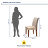 Conjunto Sala de Jantar Mesa Tampo MDF 4 Cadeiras Espanha Yescasa - 10