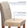 Conjunto Sala de Jantar Mesa Tampo MDF 4 Cadeiras Espanha Yescasa - 6