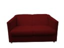 Ver imagem 2 de Kit Namoradeira + 2 Poltronas Decorativa Biane Suede Marsala Pés Cromado Mz Decor