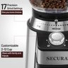 Secura Moedor de Café Conical Burr Elétrico com 17 Configurações de Moagem - 2