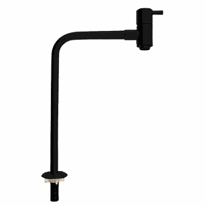 Torneira Bancada Civitt Napoles Alta 90° Metal Preto Fosco