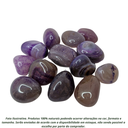 Ver imagem 2 de Pedra Ágata Roxa 2 a 4 Cm Rolada 250g Natural