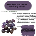 Ver imagem 4 de Pedra Ágata Roxa 2 a 4 Cm Rolada 250g Natural