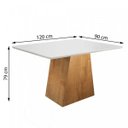 Ver imagem 3 de Conjunto Sala de Jantar Mesa Tampo Mdf Arezo 4 Cadeiras Espanha Espresso Móveis