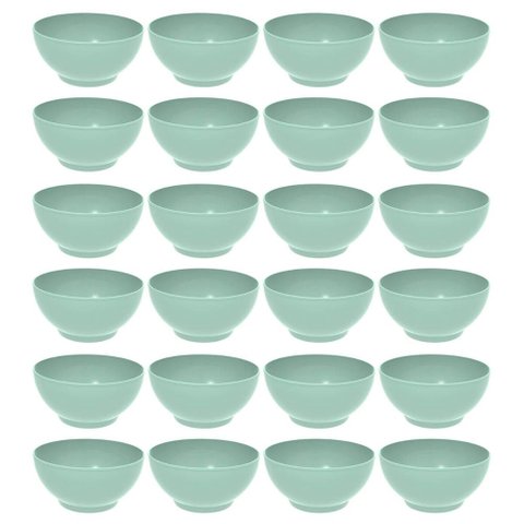 24 Tigelas Grandes Crippa Travessas Verde Menta Servir Sobremesa Salada Buffet Restaurante