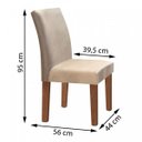 Ver imagem 4 de Conjunto Sala de Jantar Mesa Tampo Mdf Arezo 4 Cadeiras Espanha Espresso Móveis