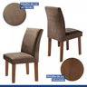 Conjunto Sala de Jantar Mesa Tampo Mdf Arezo 6 Cadeiras Espanha Espresso Móveis - 9
