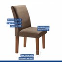 Ver mais imagens de Conjunto Sala de Jantar Mesa Tampo Mdf Arezo 6 Cadeiras Espanha Espresso Móveis